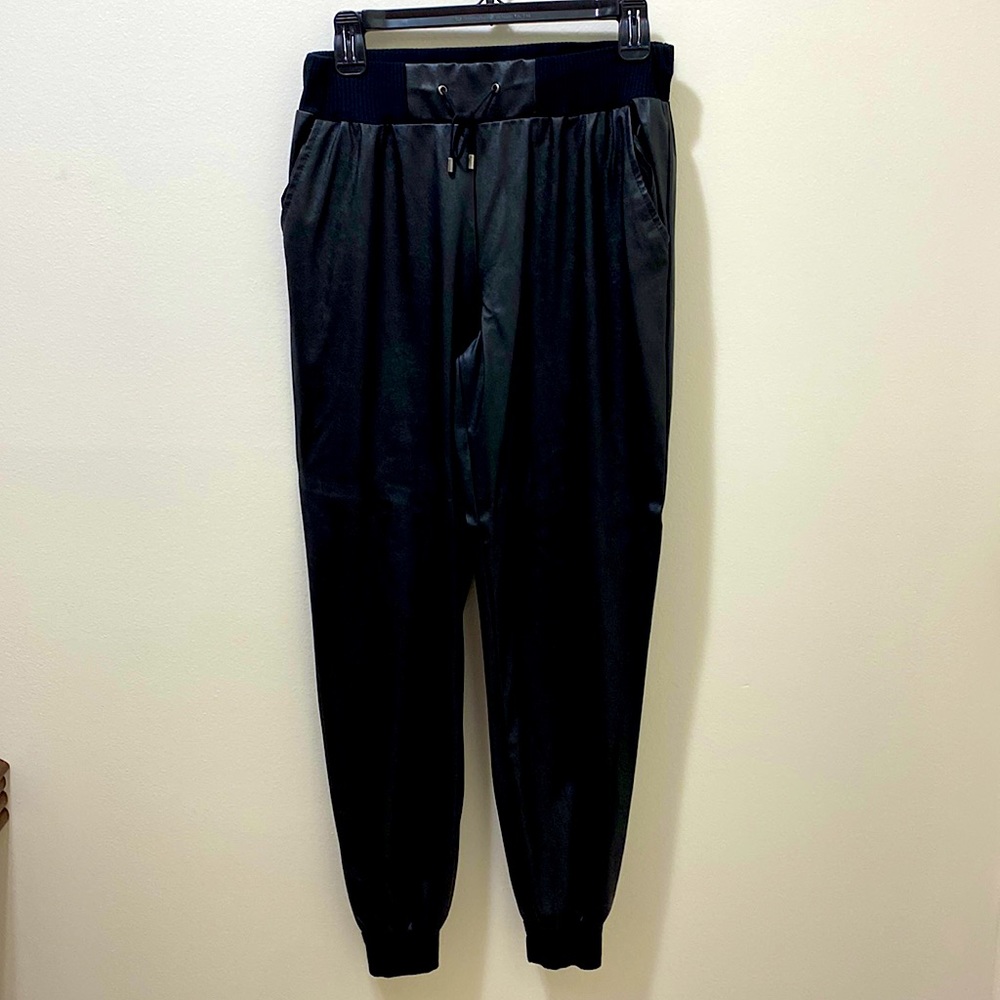 Willow & Clay Faux Leather Joggers, Size S